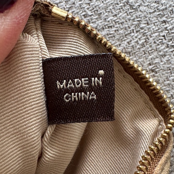 Vintage tan brown camel suede Coach wristlet wallet zipper coin pouch keys - Picture 11 of 14